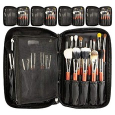 世界化妝刷袋, 5個, 黑色