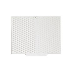 kamome kitchen 可瀝水矽膠乾燥墊, 象牙白, 1個, 1層