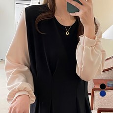 BORIMOM 女款大尺碼公主袖孕婦連身裙