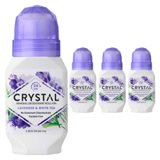 Crystal Body Deodorant Roll-On Type 薰衣草白茶, 66ml, 4個