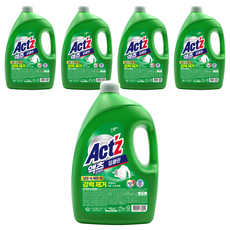 액츠 퍼펙트 딥클린 액상세제 본품, 3.3L, 5개