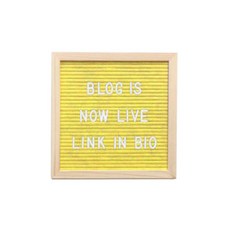 GUNU DIY 인테리어 펠트 레터 보드, 옐로우