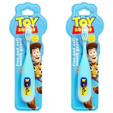 Dr.Fresh 兒童專用牙刷 細緻柔軟護齦, TOY玩具總動員 藍色, 1入, 2支
