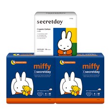 secretday 夜用型衛生棉 M號 4片 2包+衛生棉 M號 16片, 1組