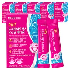 일양약품 이너 프로바이오틱스 유산균 베네핏 30p, 60g, 15개
