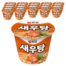 농심 새우탕큰사발 115g, 18개