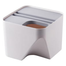 北歐風可堆疊分類垃圾桶 PP材質, 小(25 x 25 x 20cm), 米白色