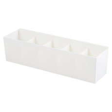 EZLIVING 可連接式分格抽屜內衣收納盒 (5格), 象牙白色, 2個