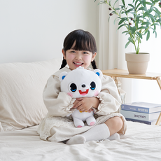 톰토미 유아용 뉴 봉제 인형, 화이트, 1개