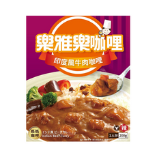 樂雅樂 媽媽系列咖哩 印度風牛肉, 200g, 6包