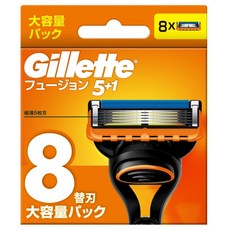 Gillette 吉列 台灣公司貨 Fusion鋒隱系列 刮鬍刀頭, 8個, 1盒