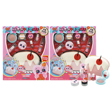 糖果女孩化妝品兒童化妝包綜合套組隨機發貨, 9個化妝工具, 2組