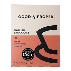 GOOD PROPER 英式早餐茶包, 45g, 1個, 15入