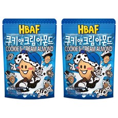 HBAF 쿠키앤크림 아몬드, 190g, 2개