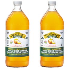FILSINGERS 有機未過濾蘋果醋, 天然發酵製成, 無人工添加糖, 化學添加劑, 945ml, 2瓶