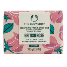 THE BODY SHOP 美體小舖 英皇玫瑰嫩膚臉部 身體潔膚皂, 1個, 100g