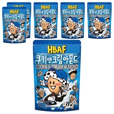 바프 쿠키앤크림 아몬드, 190g, 6개