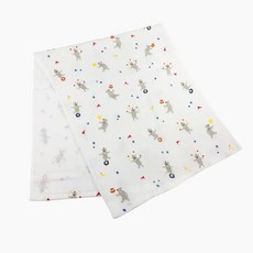 日本桃雪 紗布毛巾 小小馬戲團 34x86cm 100%棉, 熊熊, 1條