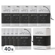 the Sweet Home Always 香氛袋 衣櫃芳香劑, 2.3g, 40個, 白麝香