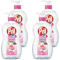 프릴 시크릿오브 베이킹소다 주방세제 와일드베리향, 700ml, 4개