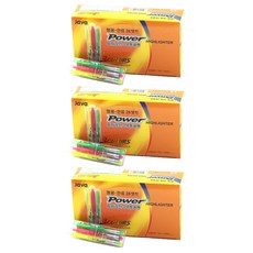JAVAPEN Power Line螢光筆 3色組, 混合色, 216個