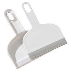 Movibe 迷你矽膠掃把 + 畚箕組, 白色, 1套