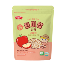 Bebest 貝思 加鈣糙米爆米粒, 蘋果口味, 20g, 8包