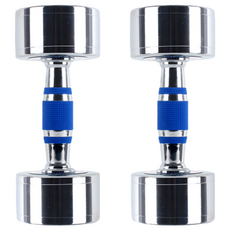 Spobank 高密度鍍鉻啞鈴, 2入, 5kg