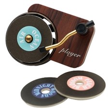 마마리빙 턴테이블 차량용 디퓨저 + LP 센트링 3종 세트, 피치블라썸, 미드나잇 우드, 에어오션, 1세트