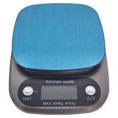 LifeShopping 不鏽鋼電子秤 3kg, 黑色, CAES0008BK