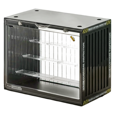 Mega POP潮玩壓克力公仔展示盒, 黑色, 30x23.5x17公分, 30 x 23.5 x 17cm, 1個