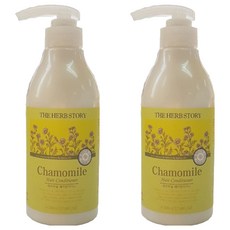 더허브스토리 캐모마일 헤어컨디셔너 꽃향, 500ml, 2개