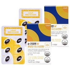 큐비앤 눈 건강엔 루테인 아스타잔틴 15g, 30정, 2개