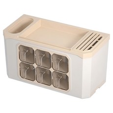 調味料餐具收納架, 奶茶杏, 1個