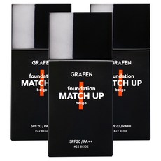 GRAFEN 男士粉底液 40ml, 22 Beige, 3瓶