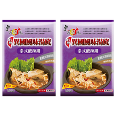 東方韻味 火鍋湯底 泰式酸辣鍋 多種泰式香料 無添加人工色素及防腐劑, 60g, 2包