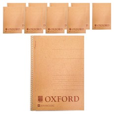 OXFORD 牛皮紙左翻線圈B5 40張, 10個, 單一顏色
