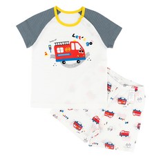 메이키즈 남아용 부릉출동 5부 변화지 실내복 상하의 세트