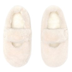 LA STELLA 女童蓬鬆LED毛絨平底刷毛發光防寒公主鞋