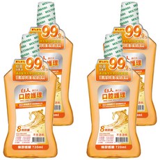 白人 台灣公司貨 蜂膠漱口水, 720ml, 4瓶