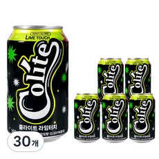 콜라이트 라임터치 제로콜라, 30개, 355ml