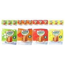 Topcoco椰子餅乾綠豆味150g+花生味150g+原味150g+芝麻味150g綜合套組, 4組