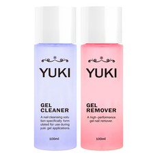 유키 젤 클리너 100ml + 리무버 100ml 세트, 1개