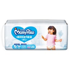 마미포코 에어핏팬티 여아용, 5단계, 28매