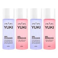 유키 젤 클리너 100ml + 리무버 100ml 세트, 2개