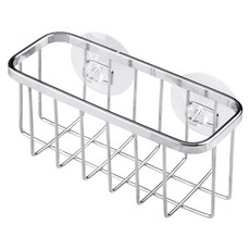 AHOYE 304不鏽鋼海綿瀝水架/廚房收納架/置物架/水槽置物架, 1個, 銀色