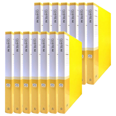 클리어화일 20p, 노랑, 14개