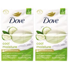 Dove 多芬 涼感保濕沐浴皂 小黃瓜綠茶香 90g, 12入