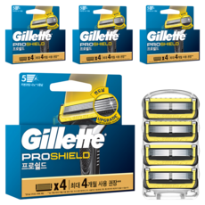 Gillette 吉列 ProShield鋒護系列刮鬍刀頭, 4入, 4組