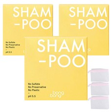 봉봉프렌즈 봉봉 유아 샴푸바 100g + 거품망 랜덤발송, 3세트